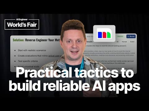 Practical tactics to build reliable AI apps — Dmitry Kuchin, Multinear