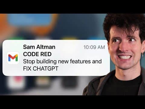 OpenAI is in "CODE RED" (Did Gemini win that hard??)