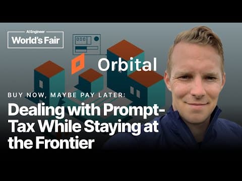 Buy Now, Maybe Pay Later: Dealing with Prompt-Tax While Staying at the Frontier - Andrew Thomspson