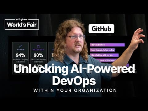 Unlocking AI Powered DevOps Within Your Organization — Jon Peck, GitHub