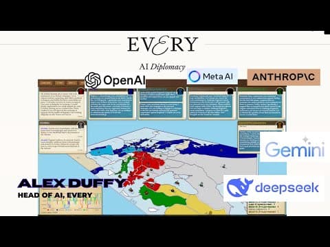 ⚡️Launching AI Diplomacy: the hardest LLM Game Benchmark yet - Alex Duffy