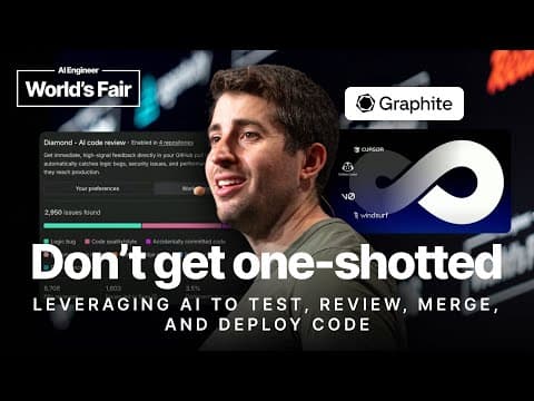 Don’t get one-shotted: Use AI to test, review, merge, and deploy code — Tomas Reimers, Graphite