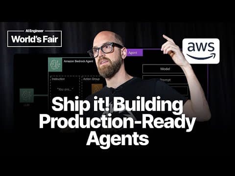 Ship it! Building Production Ready Agents — Mike Chambers, AWS