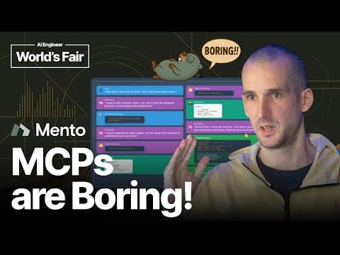 MCPs are Boring (or: Why we are losing the Sparkle of LLMs) - Manuel Odendahl