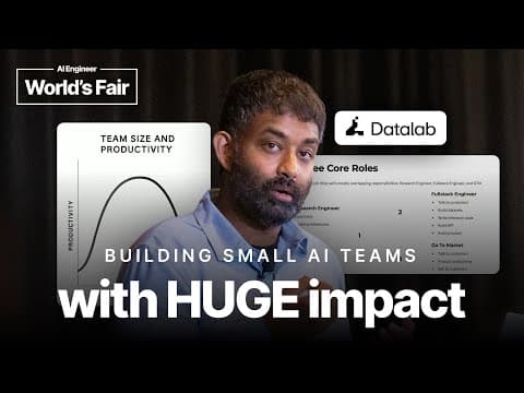 Small AI Teams with Huge Impact — Vikas Paruchuri, Datalab