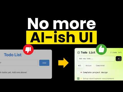 Tired of AI-ish UI? Here is how to make it better...