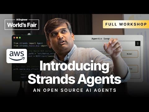 Introducing Strands Agents, an Open Source AI Agents SDK — Suman Debnath, AWS