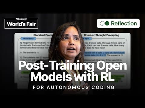 Post-Training Open Models with RL for Autonomous Coding — Aakanksha Chowdhery, Reflection.ai