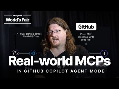 Real world MCPs in GitHub Copilot Agent Mode — Jon Peck, Microsoft