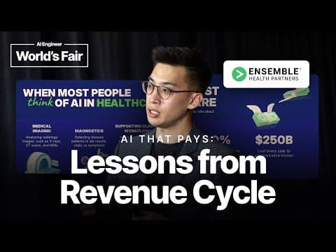 AI That Pays: Lessons from Revenue Cycle — Nathan Wan, Ensemble Health