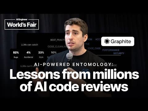 AI powered entomology: Lessons from millions of AI code reviews — Tomas Reimers, Graphite