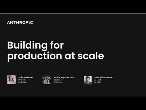 Building for Production-Ready Use-Cases: How Lovable Scales with Claude