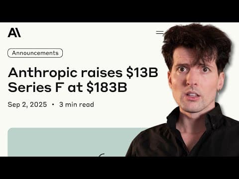 Anthropic just raised a lot of money