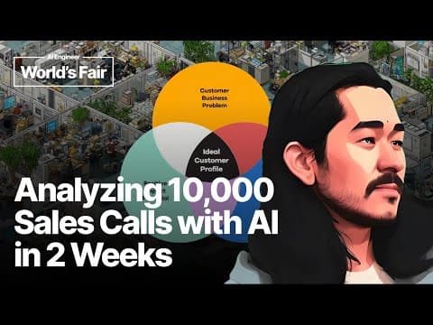 Analyzing 10,000 Sales Calls With AI In 2 Weeks — Charlie Guo