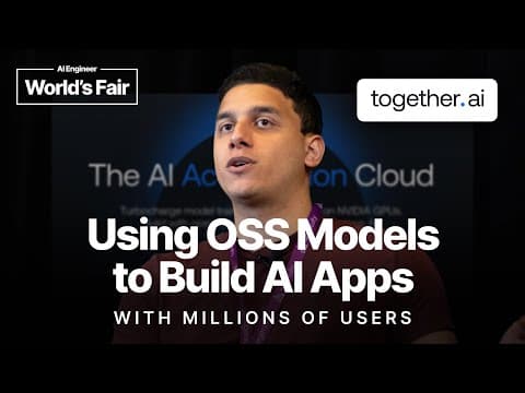 Using OSS models to build AI apps with millions of users — Hassan El Mghari