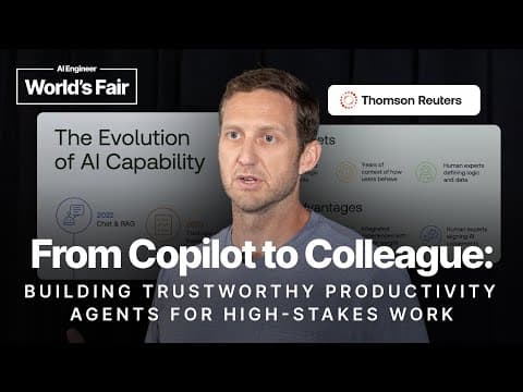 From Copilot to Colleague: Building Trustworthy Productivity Agents for High-Stakes Work - Joel Hron