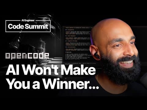 AI changes *Nothing* — Dax Raad, OpenCode