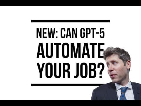 OpenAI Tests if GPT-5 Can Automate Your Job - 4 Unexpected Findings