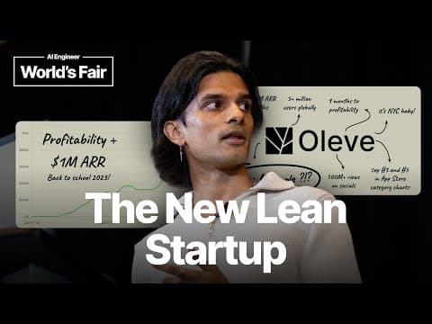 The New Lean Startup — Sid Bendre, Oleve