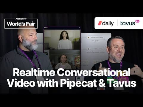 Realtime Conversational Video with Pipecat and Tavus — Chad Bailey and Brian Johnson, Daily & Tavus
