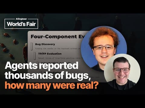 Agents reported thousands of bugs, how many were real? - Ian Butler and Nick Gregory