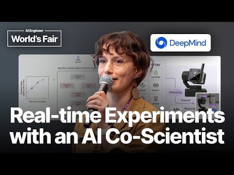 Real-time Experiments with an AI Co-Scientist - Stefania Druga, fmr. Google Deepmind