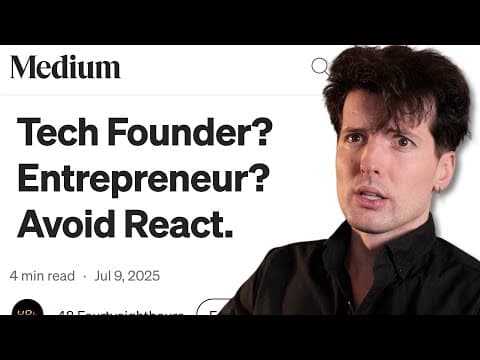 Why every dev should avoid React