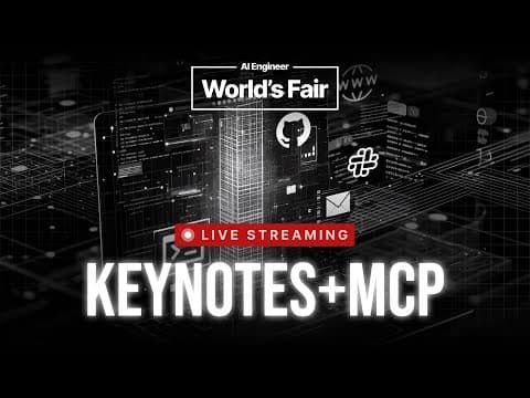 AI Engineer World's Fair 2025 - Day 1 Keynotes & MCP track ft. Anthropic MCP team